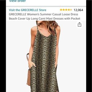 Maxi dress leopard size XS